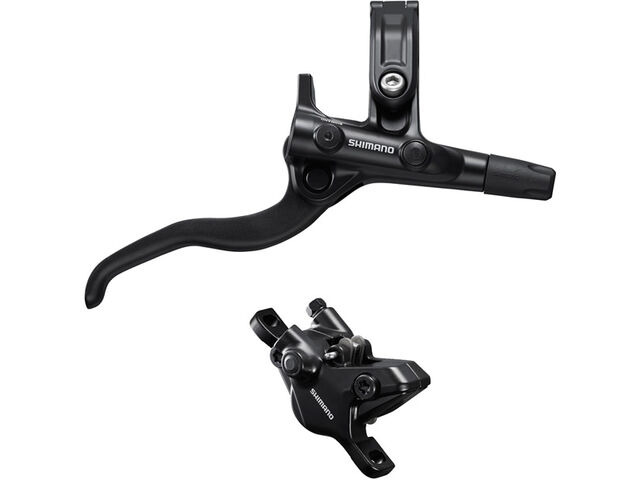 Shimano BR-MT410/BL-M4100 Deore brake lever/post mount 2 pot calliper, front right click to zoom image