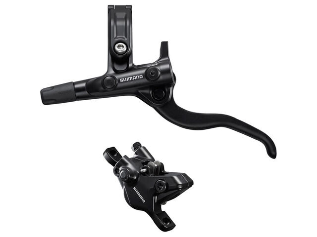 Shimano BR-MT410/BL-M4100 Deore brake lever/post mount 2 pot calliper, rear left click to zoom image