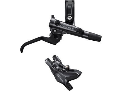 Shimano BR-M6100/BL-M6100 Deore bled brake lever/post mount 2 pot calliper, front right