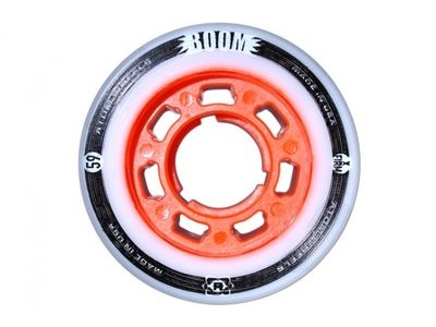 Atom Boom Wheels, XX Firm, White Red  click to zoom image