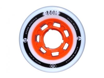 Atom Boom Wheels, 62mm 62mm x 44mm X Firm White/Orange  click to zoom image