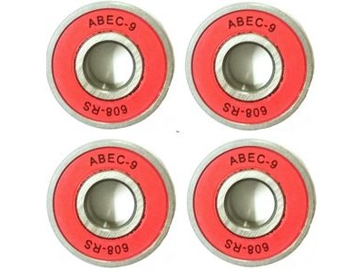 RDS ABEC 9 Red Bearings x 4