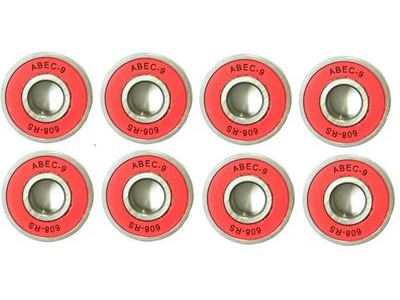 RDS ABEC 9 Red Bearings x 8