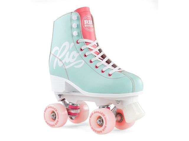 Rio Roller Script Skates Teal click to zoom image