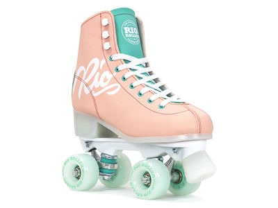 Rio Roller Script Skates Peach