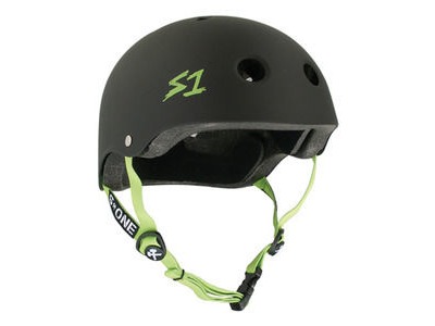 S1 Lifer Black Matt  inc Green Straps