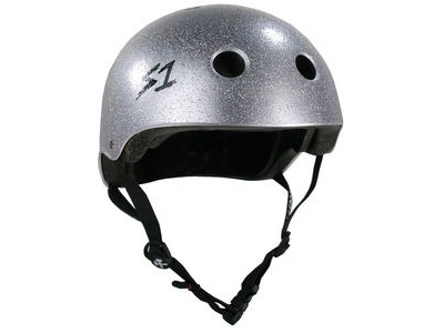 S1 Lifer Helmet Silver Gloss Glitter