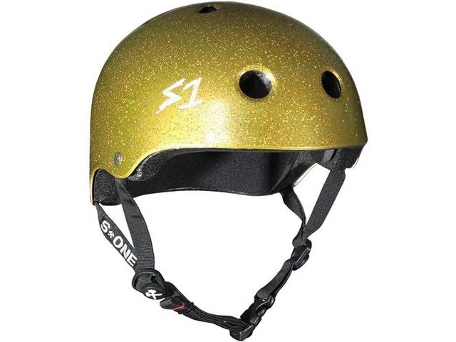S1 Lifer Helmet Double Gold Glitter click to zoom image