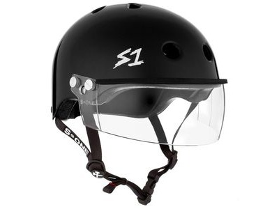 S1 Lifer Helmet inc Visor Black Gloss 