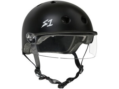 S1 Lifer Helmet inc Visor Black Matt