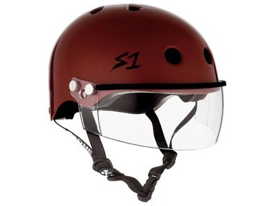 S1 Lifer Helmet inc Visor Red Gloss