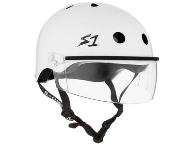 S1 Lifer Helmet inc Visor White Gloss