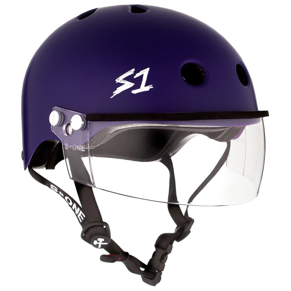 S1 Lifer Helmet for Biking and Roller Skating 21 Skateboarding Purple Matte Small 