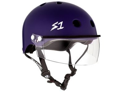 S1 Lifer Helmet inc Visor Matt Purple