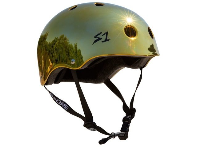 S1 Lifer Gold Gloss Mirror Helmet click to zoom image