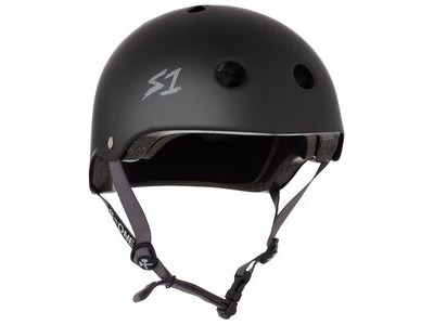 S1 Lifer Helmet  Black Matt inc Grey Strap 