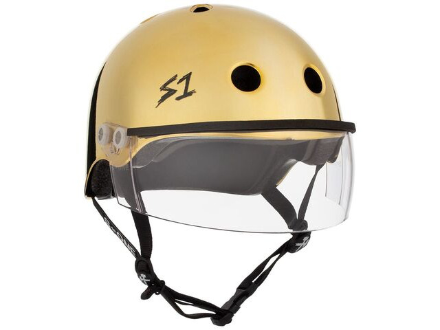 S1 Lifer Helmet inc Visor Gold Mirror click to zoom image