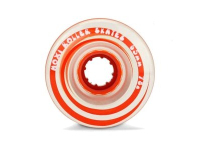 Moxi Outdoor Classic Wheels 65mm Clear Orange 78a,  click to zoom image