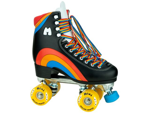 Moxi Rainbow Rider Skates Black click to zoom image