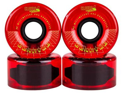 Clouds Urethane Quantum 80a Wheels 62mm Red 80a click to zoom image