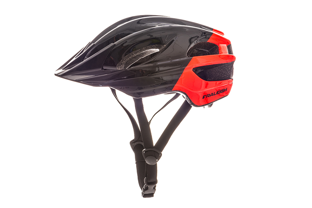 Raleigh Bike Helmet Childs K.O.M Segment Youth Helmet 48-55CM PURPLE AND LIME 