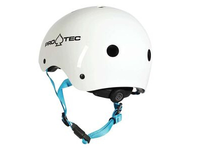 Pro-Tec Helmet Classic Cert Gloss White Youth click to zoom image