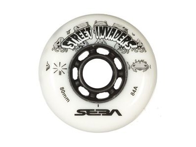 Seba Street Invader Wheels White