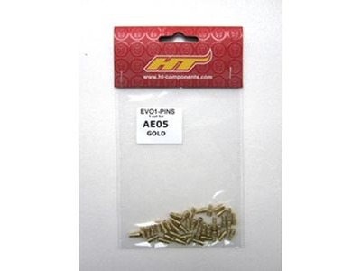 HT Components Replacement Pin Kits AE05 M3/M4x8mm Gold  click to zoom image
