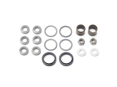 HT Components Pedal Rebuild Kit X-1 Pedals - Includes DU Bushes, End nuts, Bearings, Rubber seals