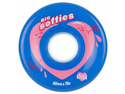 Chaya Big Sofites Outdoor Wheels 65mm x 37mm, Blue 78a  click to zoom image