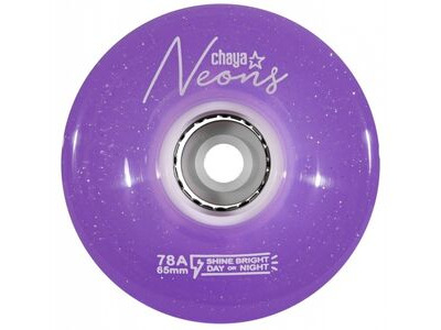 Chaya LED Light Up Wheels, Neon Purple