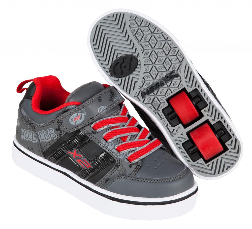 Heelys Bolt Black Grey Red 30.00 Heelys Shoes Child Sizes Bridgend Cycle Centre