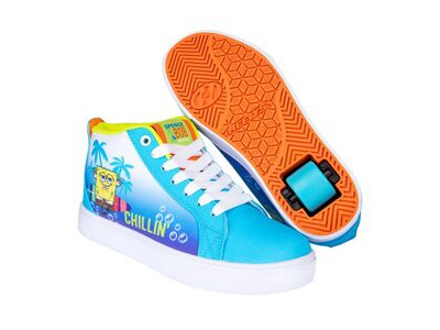 Heelys SpongeBob Racer 20 Mid Cyan Lt Lime Orange