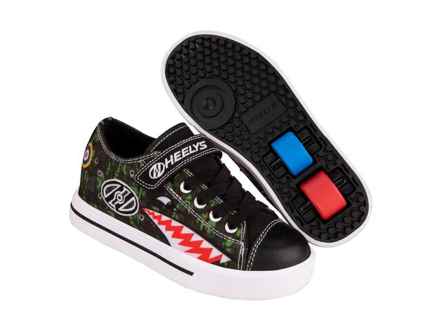 Heelys Snazzy X2 Black Camo Shark click to zoom image