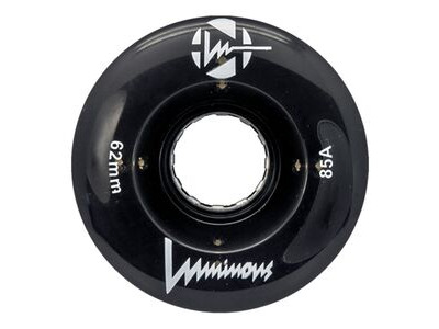 Luminous Wheels Light Up Quad Wheels (4 Pack) 62mm Black 85a  click to zoom image