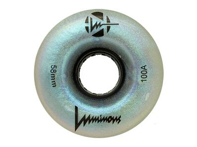 Luminous Wheels Light Up Quad Wheels (4 Pack) 58mm Black Pearl 100a  click to zoom image