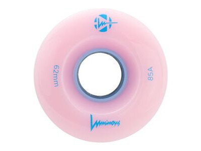 Luminous Wheels Light Up Quad Wheels (4 Pack) 62mm Pink/Light Blue 85a  click to zoom image
