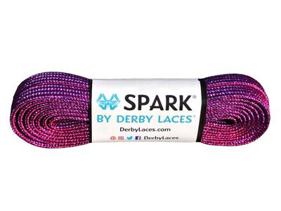 Derby Laces Spark Laces 72" Pink & Purple Strip 72"  click to zoom image