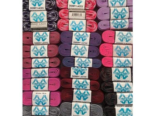 Derby Laces Waxed Roller Derby Laces 72" click to zoom image