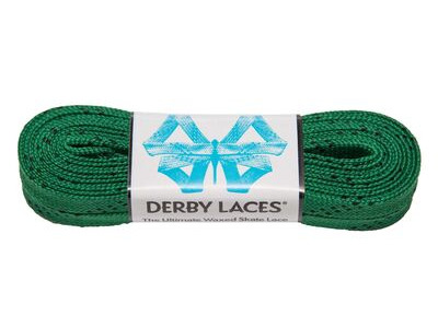 Derby Laces Waxed Roller Derby Laces 108" 108" Kelly Green  click to zoom image