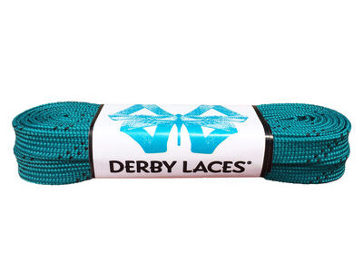 Derby Laces Waxed Roller Derby Laces 108" 108" Teal  click to zoom image
