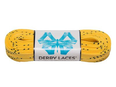 Derby Laces Waxed Roller Derby Laces 108" 108" Yellow  click to zoom image