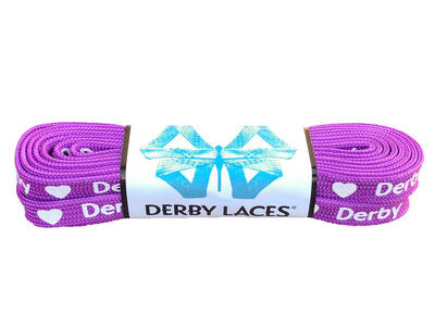 Derby Laces Waxed Roller Derby Laces 108" 108" Purple Heart Derby  click to zoom image