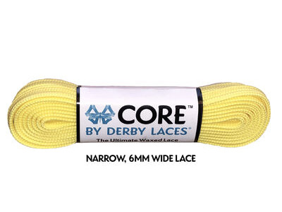 Derby Laces CORE 6mm Wide Laces 108" 108" Lemon Yellow  click to zoom image