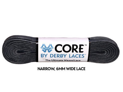 Derby Laces CORE 6mm Wide Laces 120" 120" Slate Gray  click to zoom image