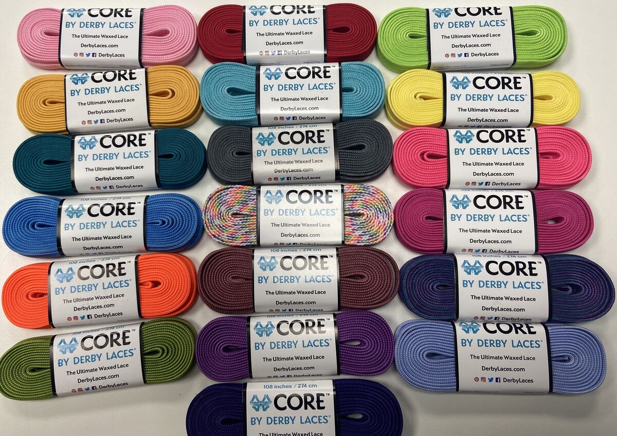 Derby Laces CORE 6mm Wide Laces 84" £7.95 Roller Derby & Roller