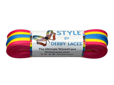 Derby Laces Style Laces 10mm Laces 72" 72" Pan Stripe  click to zoom image
