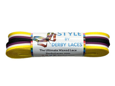 Derby Laces Style Laces 10mm Laces 96" 96" NB Stripe  click to zoom image