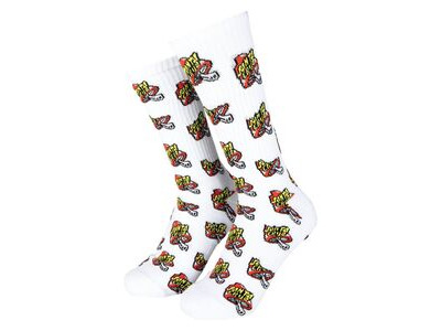 Santa Cruz Sommer Sparrow Sock 8-11 ADULT White  click to zoom image