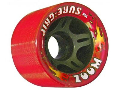 Sure Grip Zoom Wheels  Neon Red 96A click to zoom image